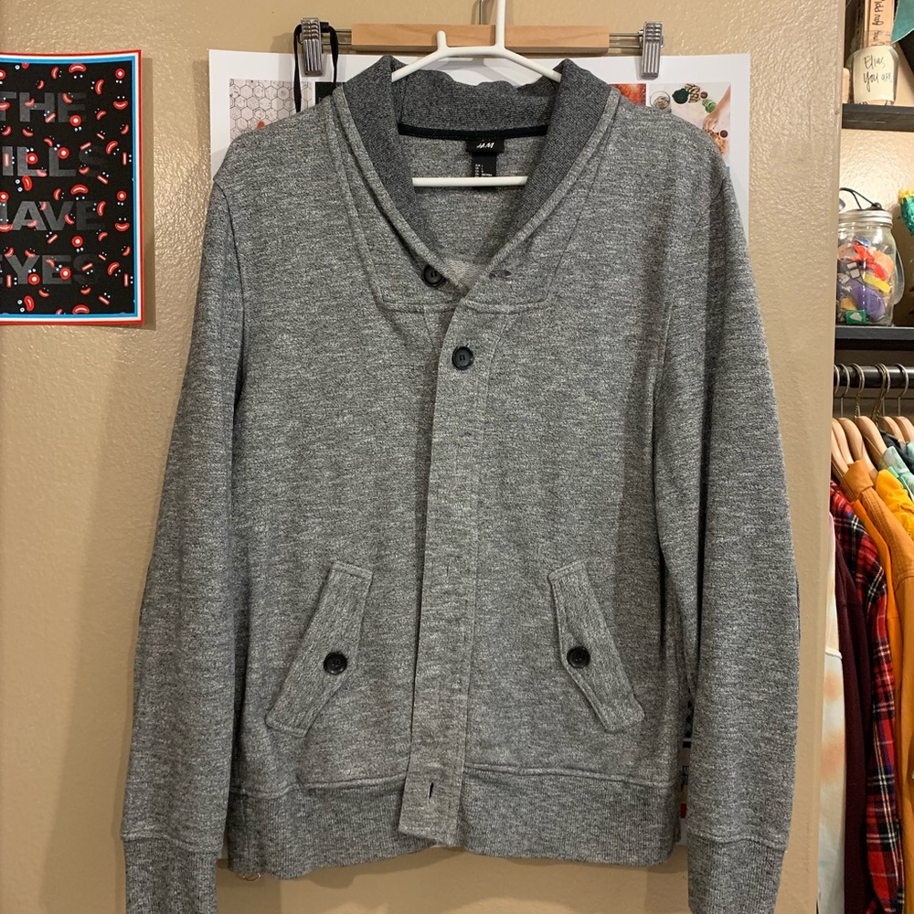 Heather Grey Cardigan